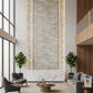 Luxury White & Gray Marble Peelable Wallpaper with Gold Veins (1.75 FT x 32 FT Roll)