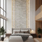 Luxury White & Gray Marble Peelable Wallpaper with Gold Veins (1.75 FT x 32 FT Roll)