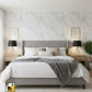 Luxury Gray Swirl Marble Wallpaper with Gold Metallic Veins (20IN x 375IN Roll)
