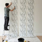 Luxury Gray Swirl Marble Wallpaper with Gold Metallic Veins (20IN x 375IN Roll)