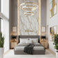 Luxury White Marble Wallpaper with Gold & Gray Veining (20IN x 375IN Roll)
