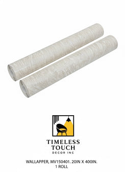 Luxury Warm Gray & White Marble Wallpaper with Gold Metallic Veins (20IN x 375IN Roll)