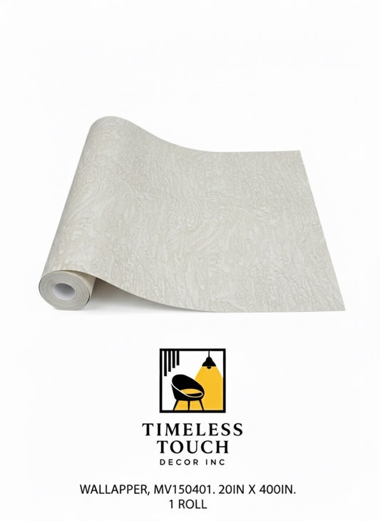 Luxury Warm Gray & White Marble Wallpaper with Gold Metallic Veins (20IN x 375IN Roll)