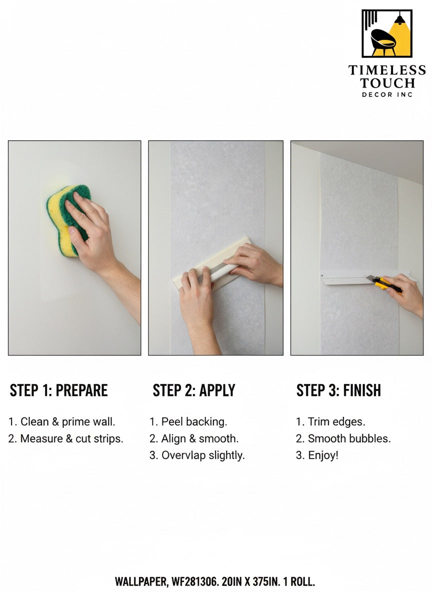 Elegant Cream Damask Textured Wallpaper (20IN x 375IN Roll)