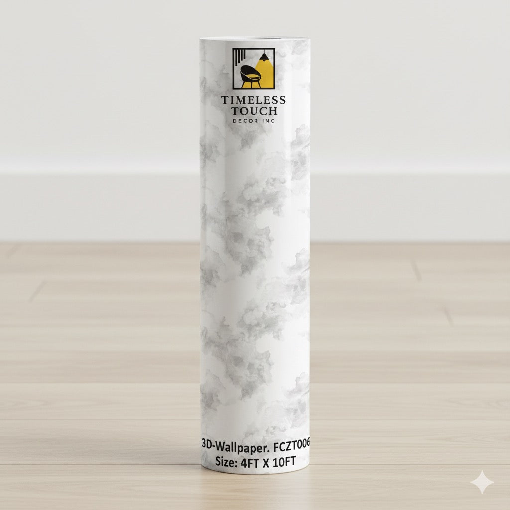 Minimalist Light Gray Textured Wallpaper (20IN x 375IN Roll)