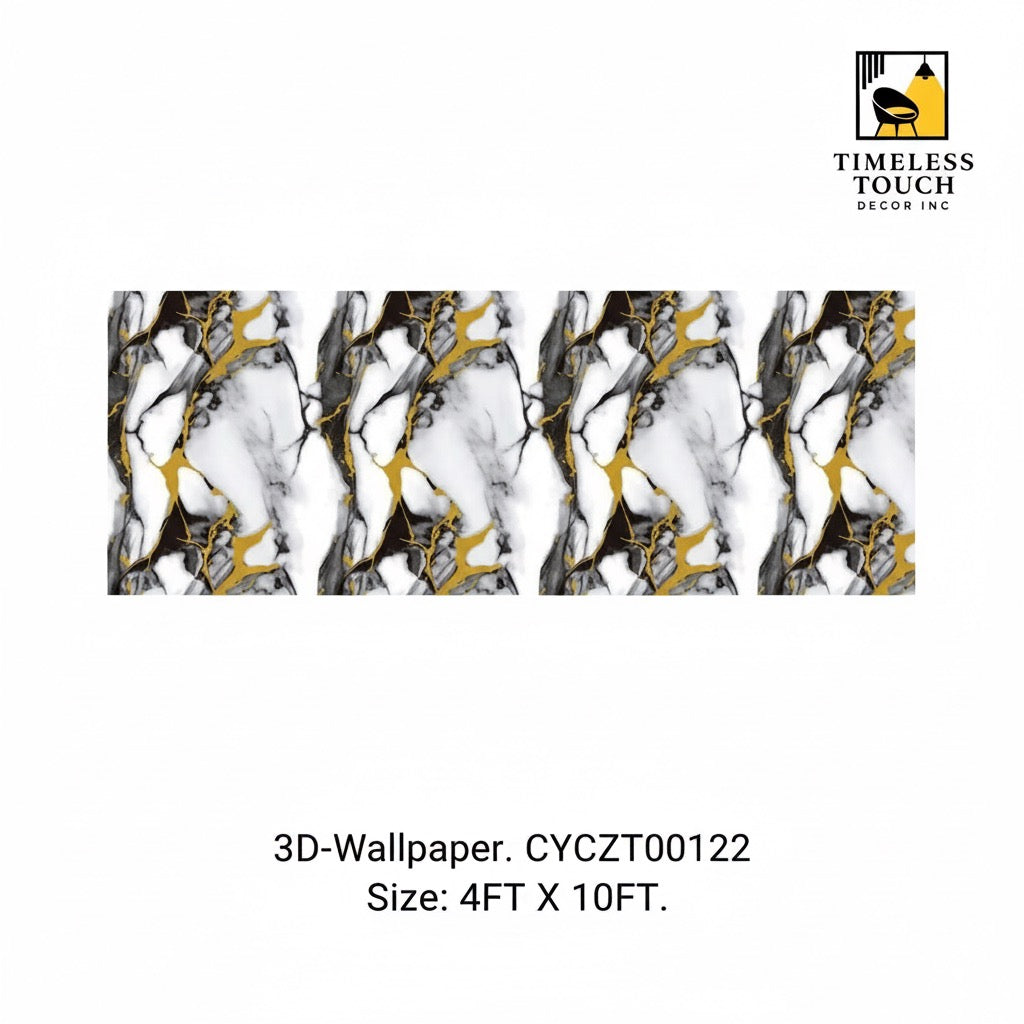 3D Dark Walnut Slat Wall Wallpaper (Modern Vertical Wood Look - 4 FT x 10 FT)