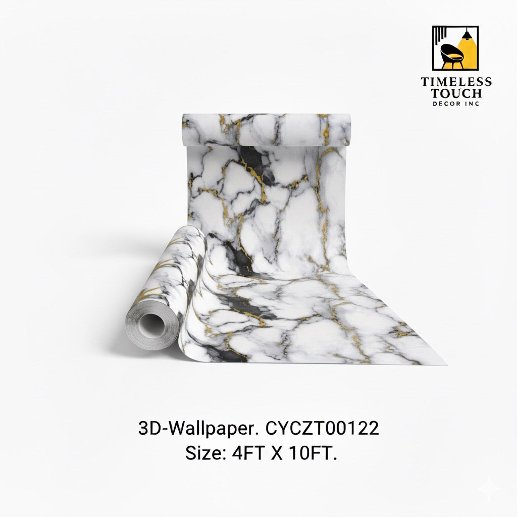 3D Dark Walnut Slat Wall Wallpaper (Modern Vertical Wood Look - 4 FT x 10 FT)