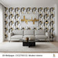 3D Dark Walnut Slat Wall Wallpaper (Modern Vertical Wood Look - 4 FT x 10 FT)