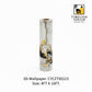 3D Classic White Carrara Marble Wallpaper (4 FT x 10 FT Panel)