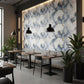 3D High-Contrast White Marble Wallpaper with Black & Gold Veins (4 FT x 10 FT Panel)