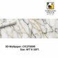 3D Luxury Navy Blue & Gold Veined Marble Wallpaper (4 FT x 10 FT Panel)