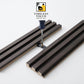 3D Fluted Wall Panel - Dark Walnut Faux Wood Grain (Vertical Slats)