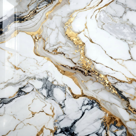 Timeless Touch UV Marble Sheet – 4' x 9' Calacatta Gold