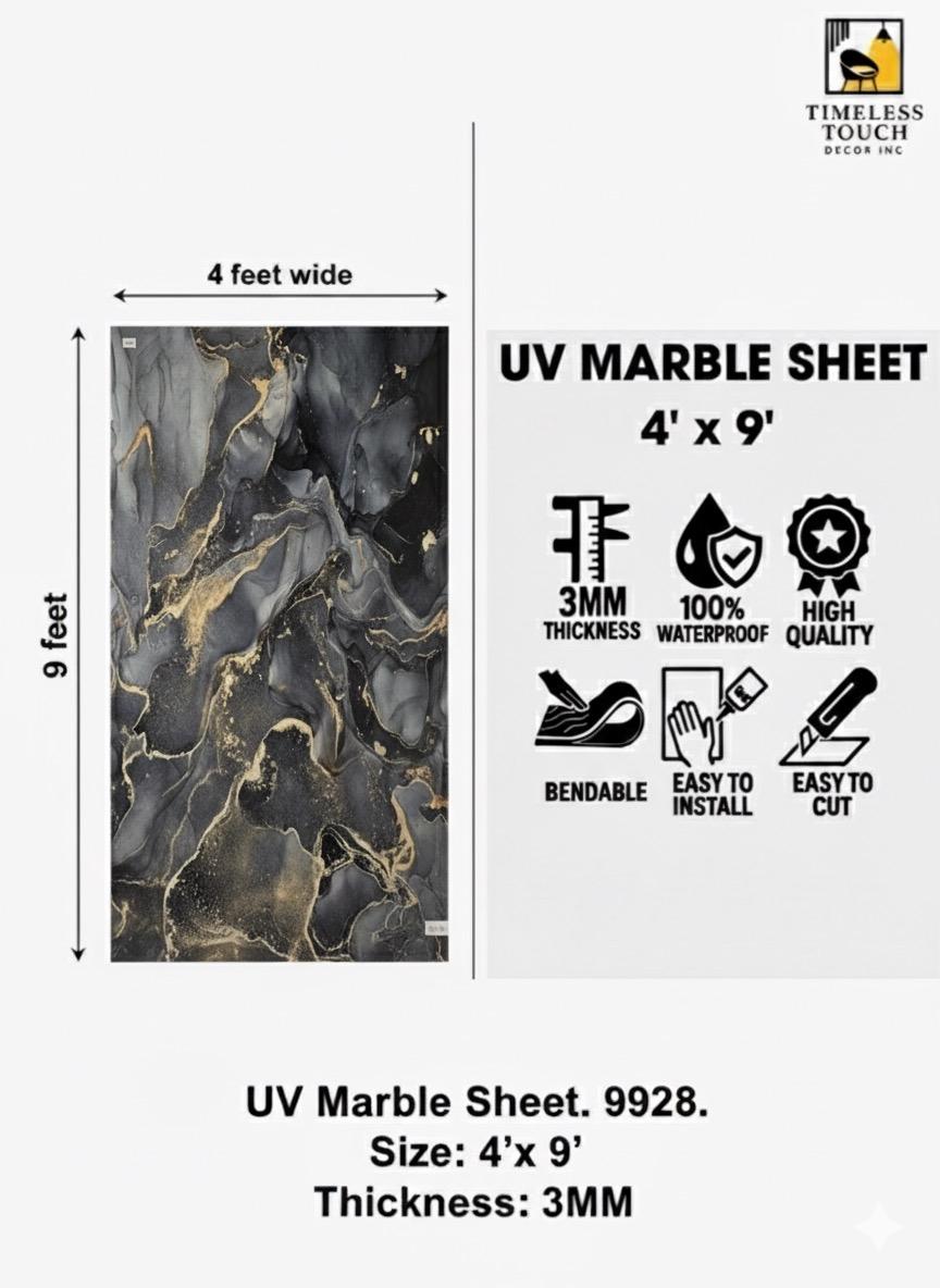 UV Marble Sheets,Golden Thunder