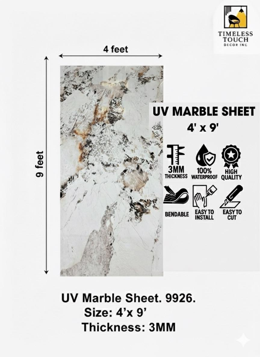 UV Marble Sheets, Desert Silk