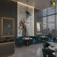 UV Marble Sheets, White Gold gray Veined