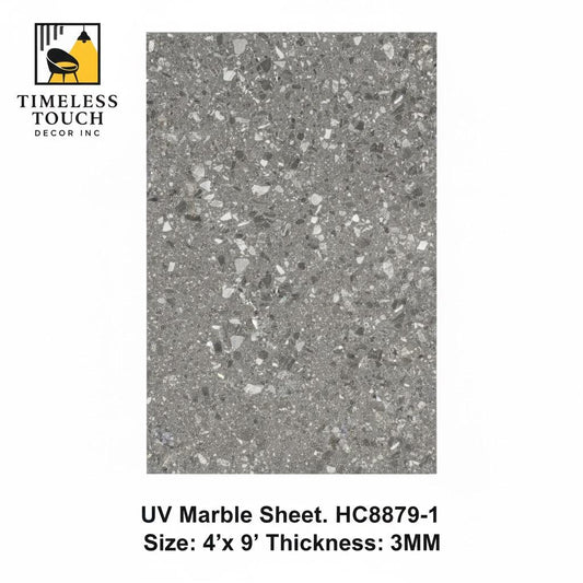 UV Matte Board, Stell Gray