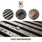 Modern White Fluted Wall Panel with Silver Marble Veining (Vertical Slats)