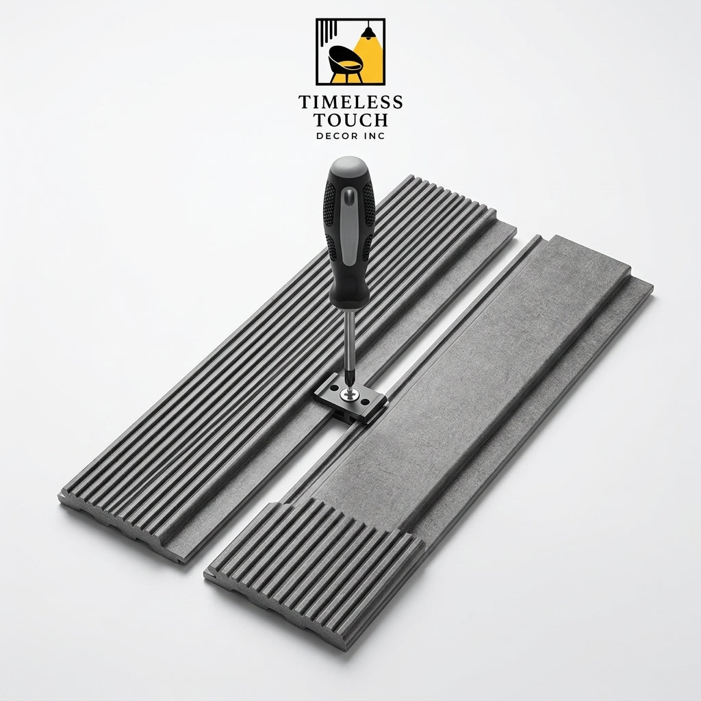Modern Grey Fluted Wall Panel – Contemporary Interior Panel