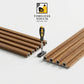 Red Cedar WPC Fluted Wall Panel – 9 FT Decorative Waterproof Interior Wall Cladding