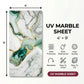 Luxury Emerald Green & Gold UV Marble Sheet – 4' x 9'