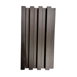 3D Fluted Wall Panel - Dark Walnut Faux Wood Grain (Vertical Slats)