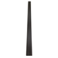3D Fluted Wall Panel - Deep Charcoal Black Faux Wood Grain (Vertical Slats)