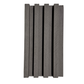 3D Fluted Wall Panel - Chevron Charcoal Faux Wood Slats