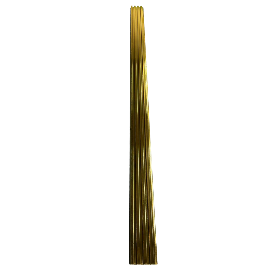 Luxury Polished Gold Fluted Wall Panel (High-Gloss Metallic Slat)