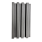 3D Fluted Wall Panel - Contemporary Gray Faux Wood Grain (Vertical Slats)