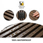 3D Fluted Wall Panel - Rustic Walnut Faux Wood Grain (Vertical Slats)