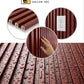 Red Wood WPC Fluted Wall Panel – 9.5 FT Decorative Waterproof Interior Wall Cladding