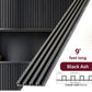 Black Ash WPC Fluted Wall Panel – 9 FT Decorative Waterproof Interior Wall Cladding
