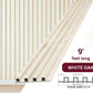 White Oak WPC Fluted Wall Panel – 9 FT Decorative Waterproof Interior Wall Cladding