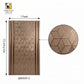 (3D Geometric Gold Line / Light Wood Panel)