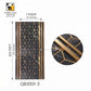 (Black Marble with Gold Geometric Inlay)