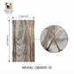 (White Marble with Copper / Rose Gold Geometric Panel)