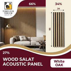 Modern White Oak Wood Slats