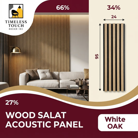 Modern White Oak Wood Slats