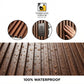 Walnut Brown WPC Fluted Wall Panel – 10 FT Decorative Waterproof Interior Wall Cladding