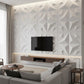 3D White Convex Cushion Geometric Wall Panel (Padded / Quilted Effect)