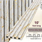 Luxury White Fluted Wall Panel with Metallic Gold Veining (Marble Effect)