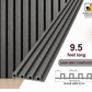 Armani Gray WPC Fluted Wall Panel – 9 FT Decorative Waterproof Interior Wall Cladding