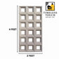 Architectural 3D Modular Geometric Wall Panels (Warm Beige/Off-White)