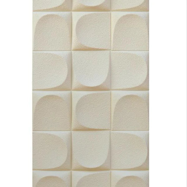 Architectural 3D Modular Quadrant Wall Panels (Pure White/Light Gray)