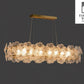Luxury Rectangular LED Crystal Flower Chandelier (Modern Glam Dining/Living)