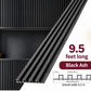 Black Ash WPC Fluted Wall Panel – 9 FT Decorative Waterproof Interior Wall Cladding