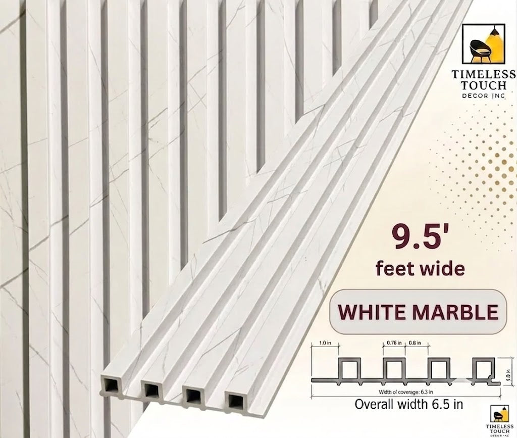 Modern Grey Fluted Wall Panel | Easy Install, Textured Finish