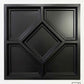 Black Diamond Geometric 3D Ceiling Panel – 2×2 Feet