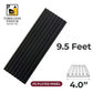 (Solid Black / Matte Black Fluted Panel)